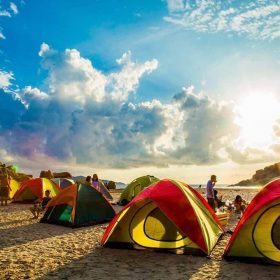 cắm trại ở bãi nước ngọt ninh thuận