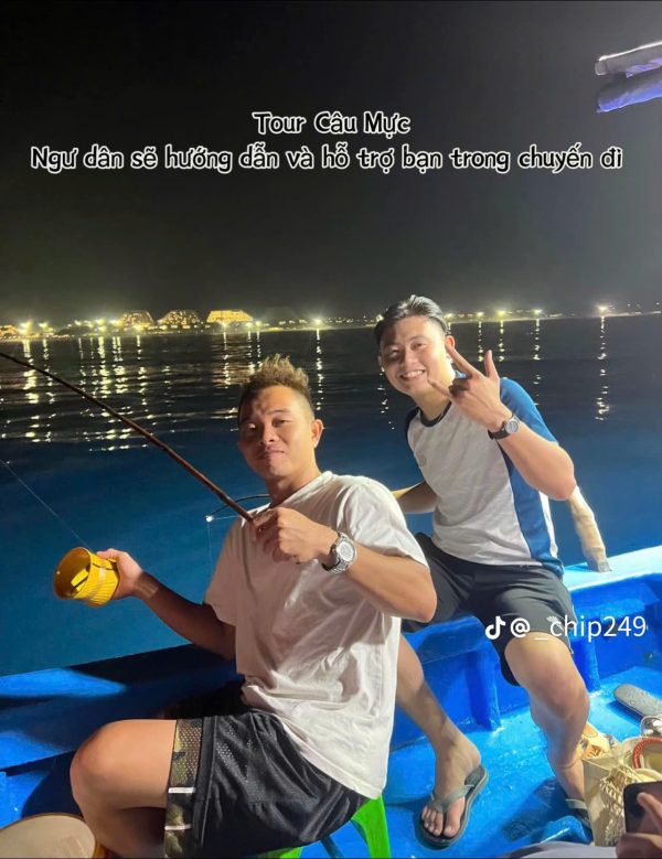 tour câu mực Vĩnh Hy