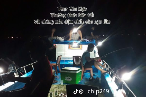 tour câu mực Vĩnh Hy