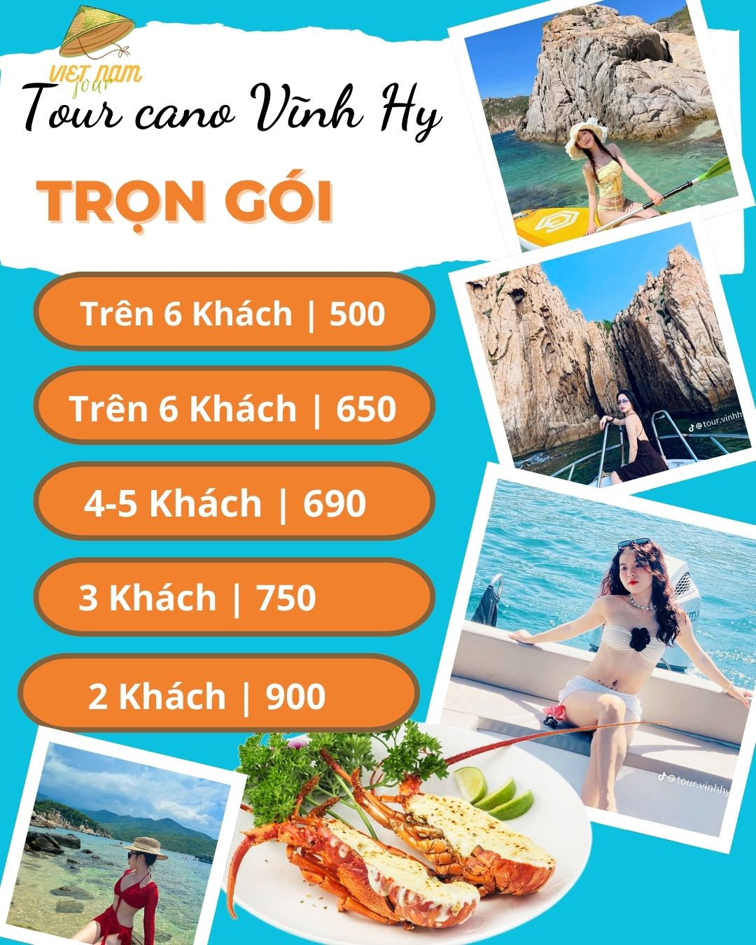 Bảng giá thuê cano Vĩnh Hy và tour trọn gói cập nhật 2026 Bảng giá thuê cano Vĩnh Hy và tour trọn gói cập nhật 2026