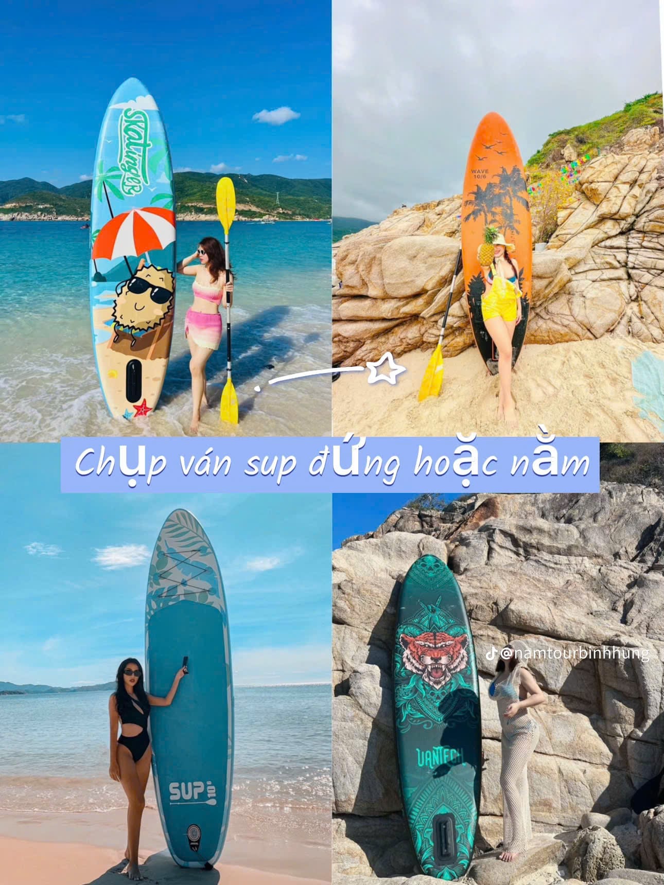 chụp hình cùng ván SUP chụp hình cùng ván SUP