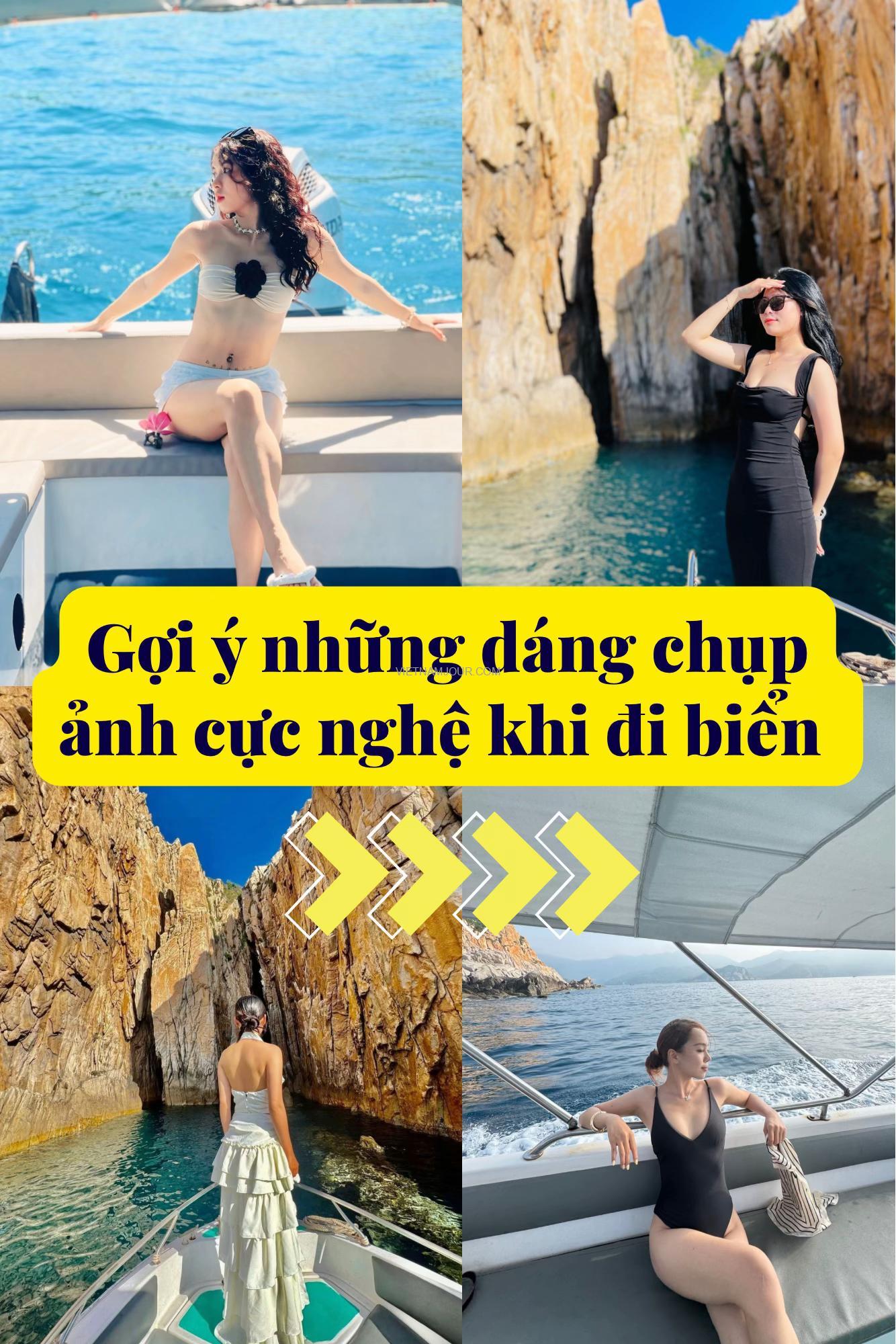 gợi ý những dáng chụp cực nghệ khi đi cano Vĩnh Hy gợi ý những dáng chụp cực nghệ khi đi cano Vĩnh Hy